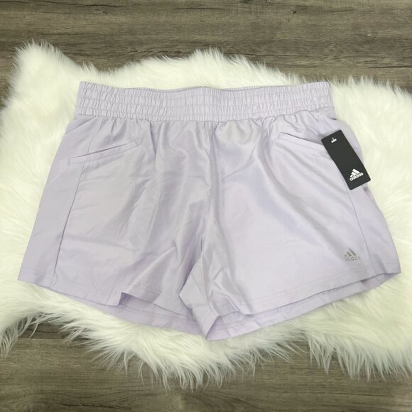 Adidas Golf Purple Tint Lavender Athletic Lightweight Shorts Womens XL - Picture 1 of 9